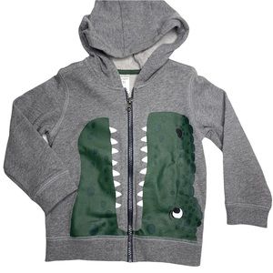 3T zipper Carter’s Dino grey hoodie. GUC